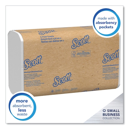 Scott Essential Multifold Paper Towels, 1 Ply, 200 Sheets, 220 ft, White 3623